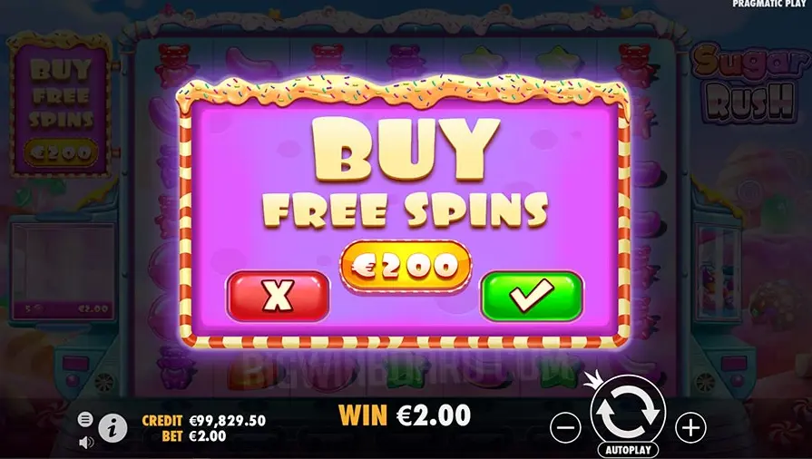 Sugar Rush logo slot